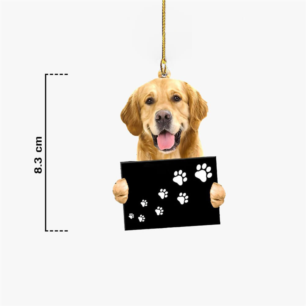 Golden Retriever Fly With Bubbles Hanging Ornament Dog Ornament Lasfour OO0829