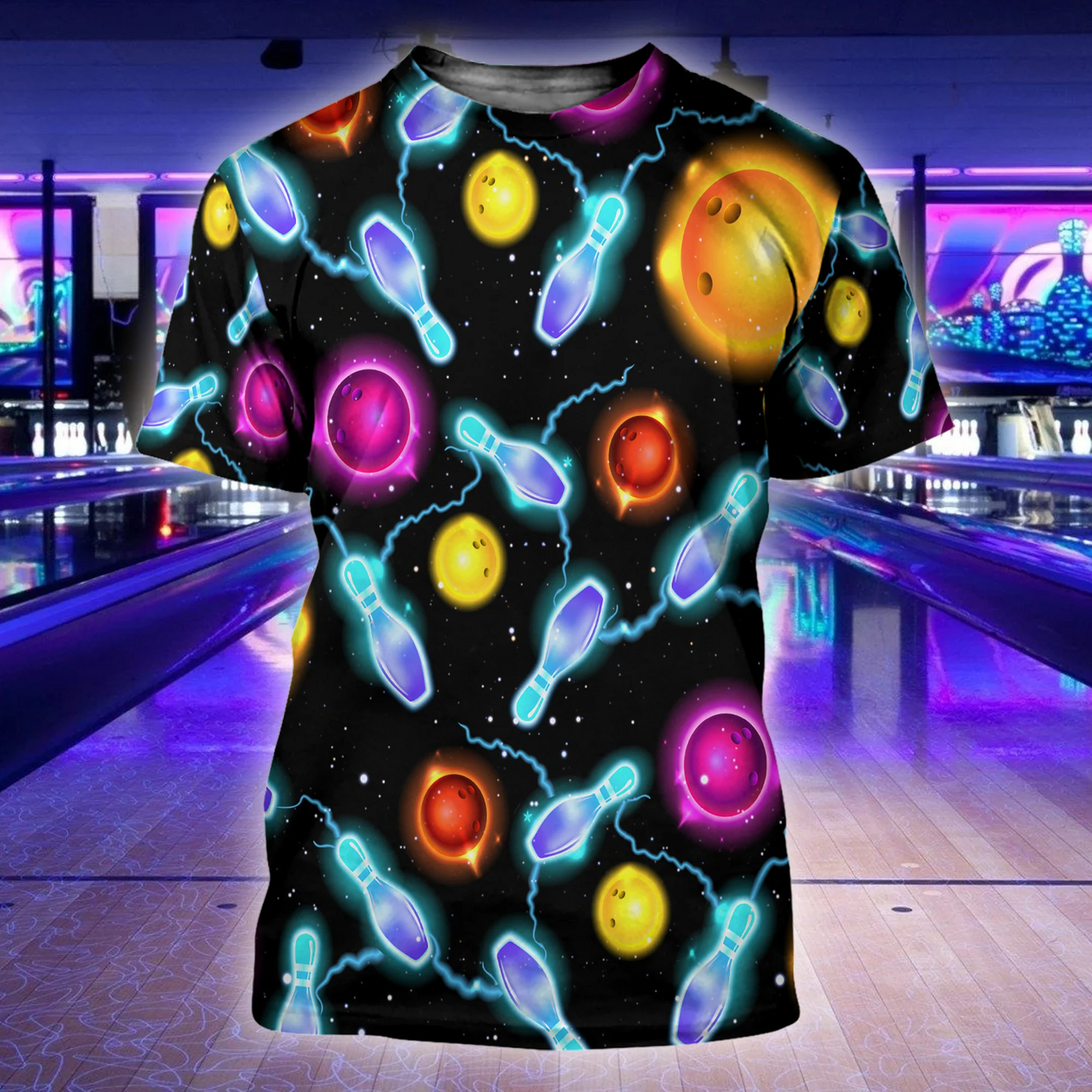 3D All Over Printed Bowling Shirt Bowling Art Tee Shirt Men Women TO1335