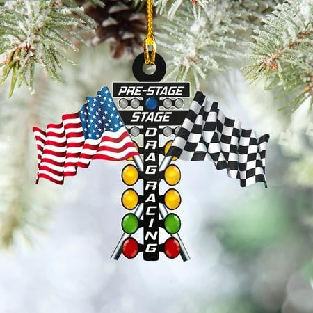 Pre-Stage Drag Racing Lights Christmas Ornament OO1790