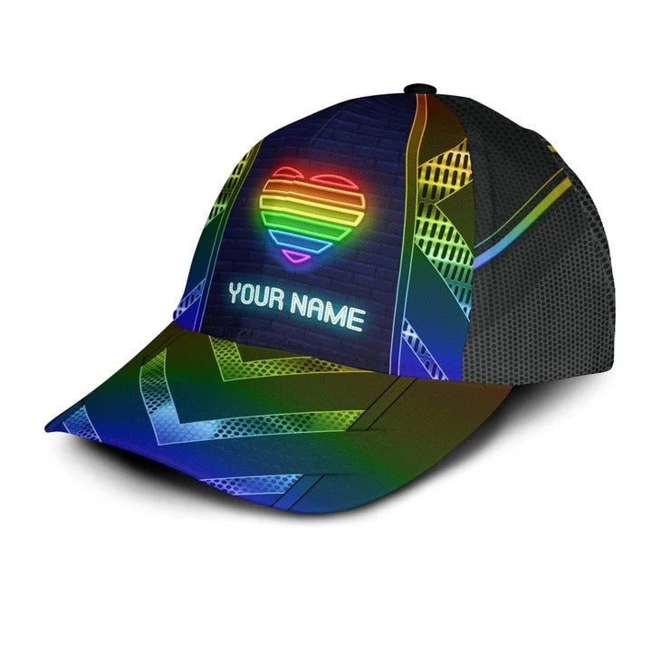 Personalized Pride Baseball Cap For Couple Gay, Lesbian Gifts, Color Of Life Lgbt 3D Baseball Cap Hat CO0322