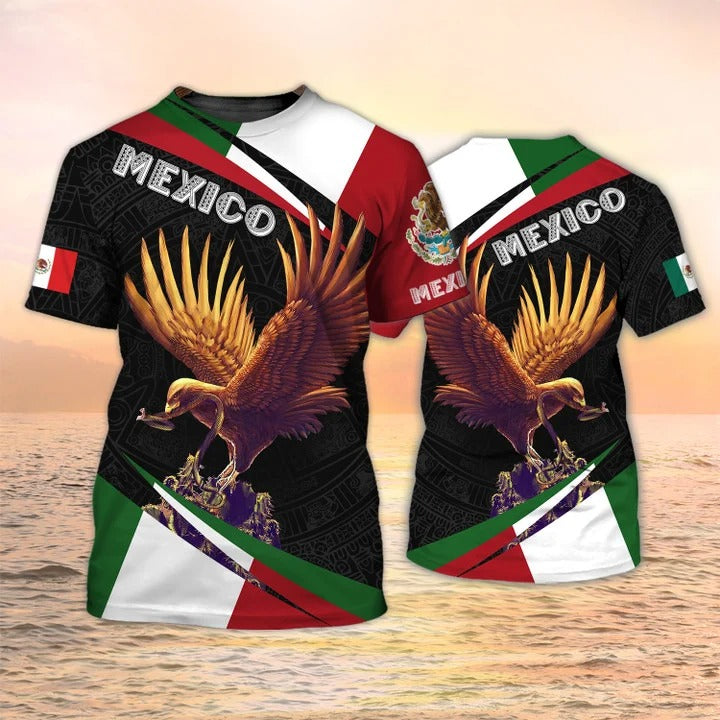 Mexico Eagle T Shirt Mexican Flag Tee Shirt For Men Women TO2630