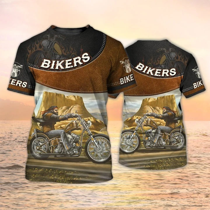 3D All Over Print Biker Shirt Men Women, Gift For A Biker, Biker Son Gifts TO2545