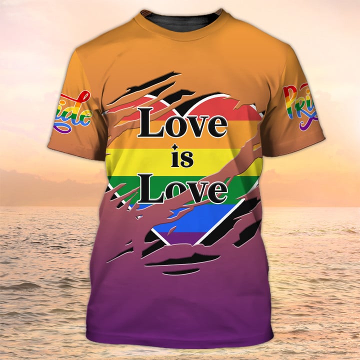 Funny Pride Shirts, Rainbow LGBT Shirts, Love is Love Rainbow Pride LGBT Shirt, Best Gift for Gay LO0957