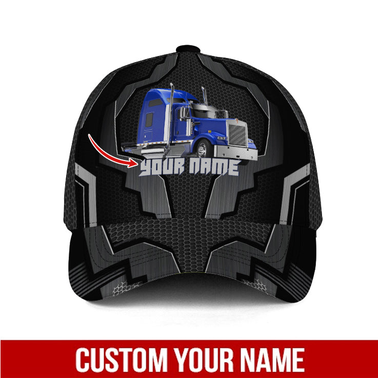 Personalized Name Blue Trucker Classic Cap CA0291