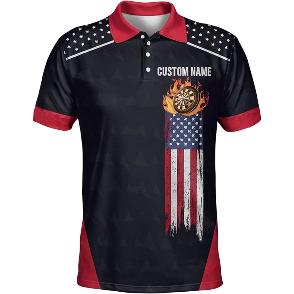 I'd Hit That Custom Darts Polo Shirt For Men, Custom Funny Darts Team Shirts DZ0007