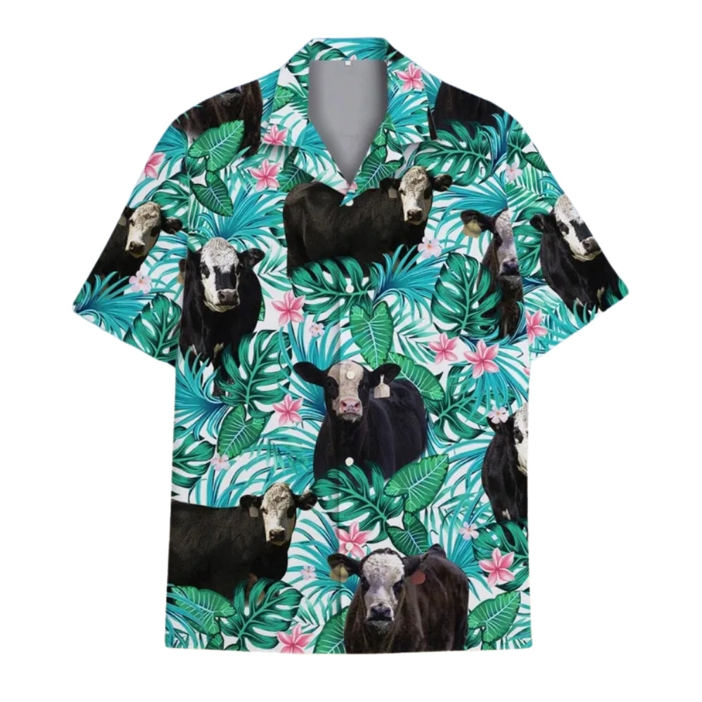 Tropical Hereford Hawaiian Shirt For Men Women, Cow Hawaiian Shirts For Farmer HE0028