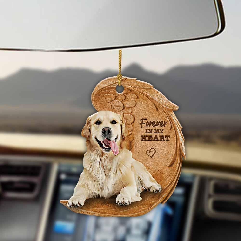 Golden Retriever Forever In My Heart Hanging Ornament Dog Ornament Lasfour OO0858