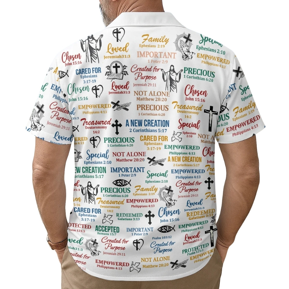 God Says I Am Personalized Christian Hawaiian Shirt For Men Women, Custom Christian Faith Hawaiian Shirt HE0590