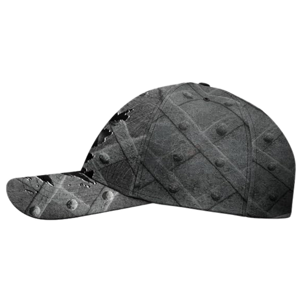 Custom Skull American Flag Baseball Cap 3D Printed, Custom Patriotic Skull Cap Hats CP0473