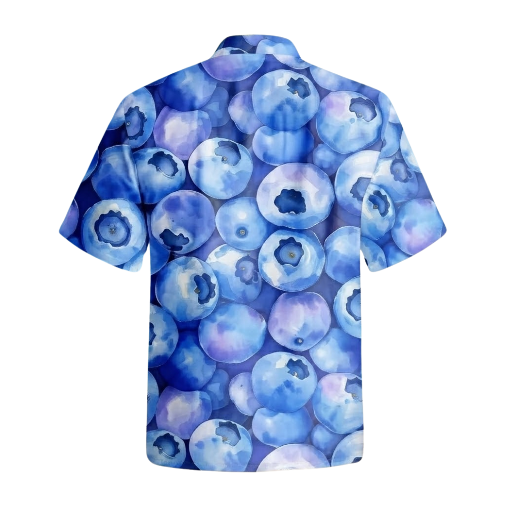Blueberry Hawaiian Shirt For Men Women, Blueberry Fruit Hawaiian Shirt HE0570
