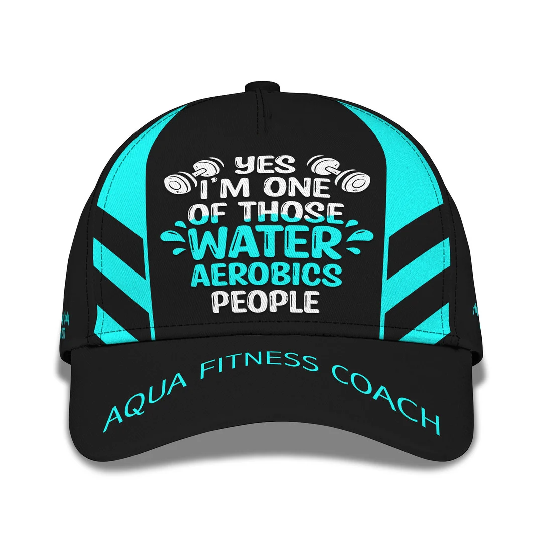 Love Fitness Aqua Fitness Coach Classic Cap 3D Baseball Cap CA0348
