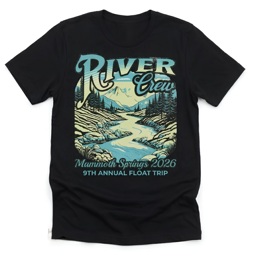 River Crew Personalized Matching Family T Shirt, Custom Family River Rafting Trip Shirts ET1314