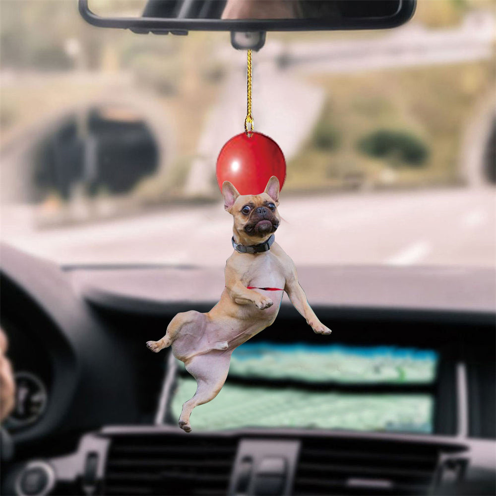 French Bulldog Fly With Bubbles Hanging Ornament Dog Ornament Lasfour OO0839