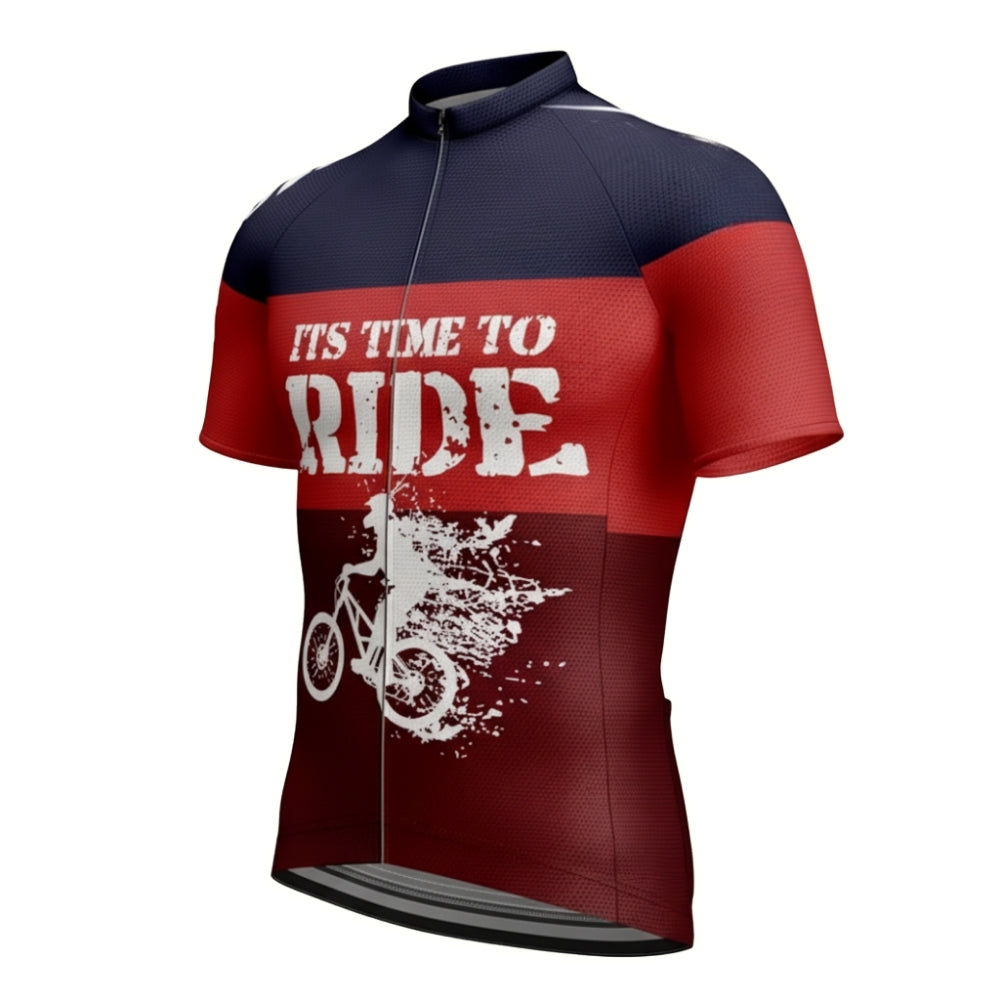 It's Time To Ride Cycling Short Sleeve Jersey Men, Funny Cycling Jerseys For Men CE0050