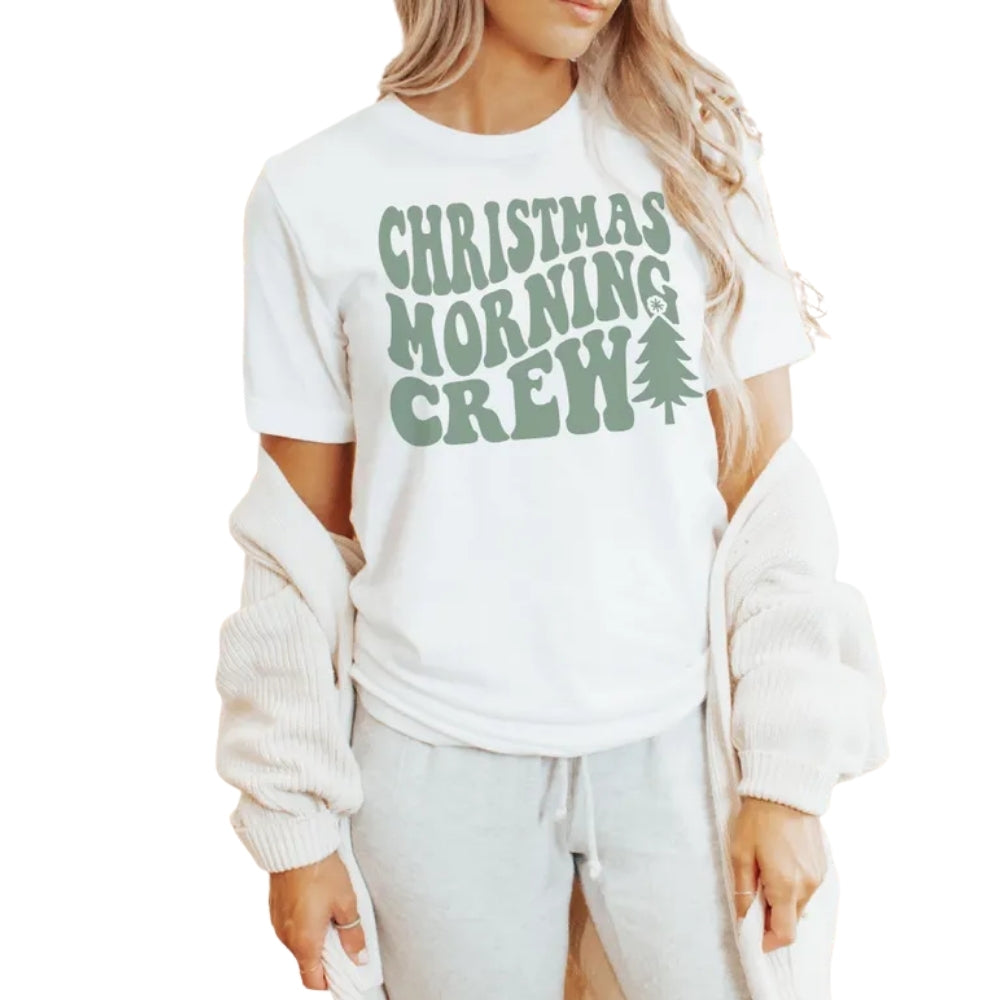Christmas Morning Crew Matching Family T Shirts, Matching Family Christmas Shirts ET0800