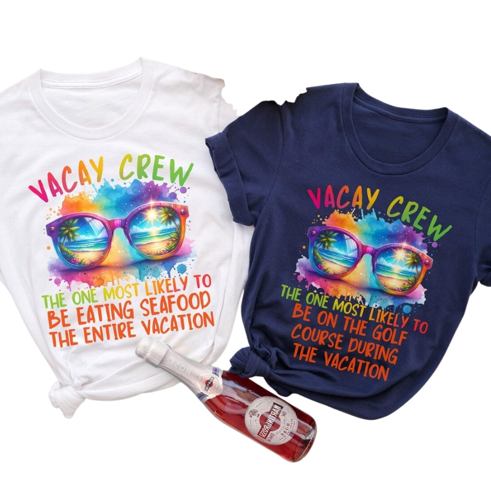 Custom Most Likely To Matching Family Beach Vacation T Shirts, Custom Funny Matching Family Vacation Shirts ET0094