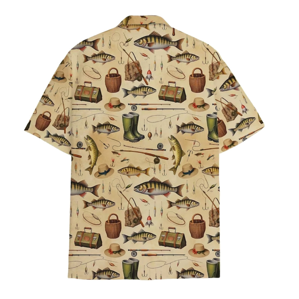 Vintage Fishing Hawaiian Shirt For Mens, Fishing Hawaiian Shirts For Fishermans HE0045