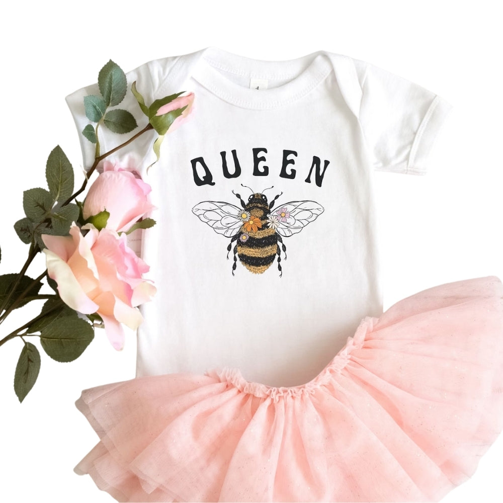 Custom Queen Bee First Birthday Matching T Shirts For Family, Custom Bee 1st Birthday Family Shirts ET0255