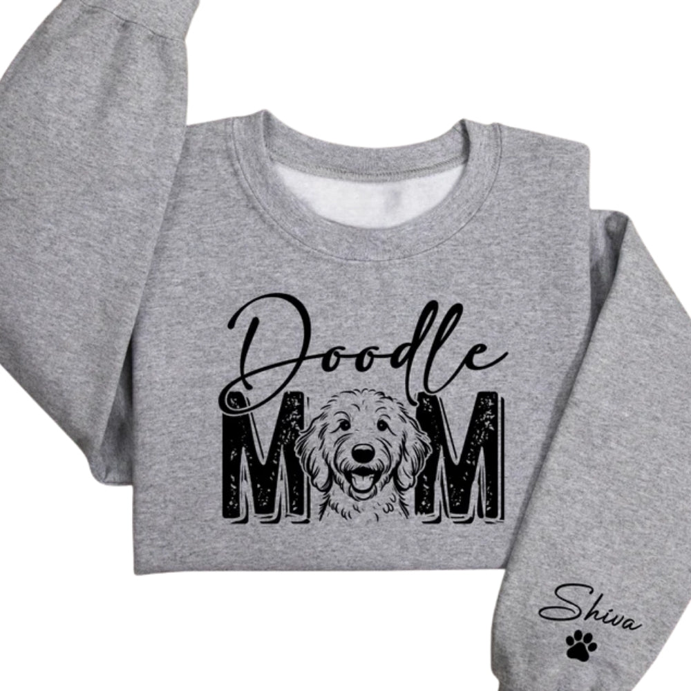 Custom Golden Doodle Mom Sweatshirt, Custom Doodle Mom Sweater 2D0807
