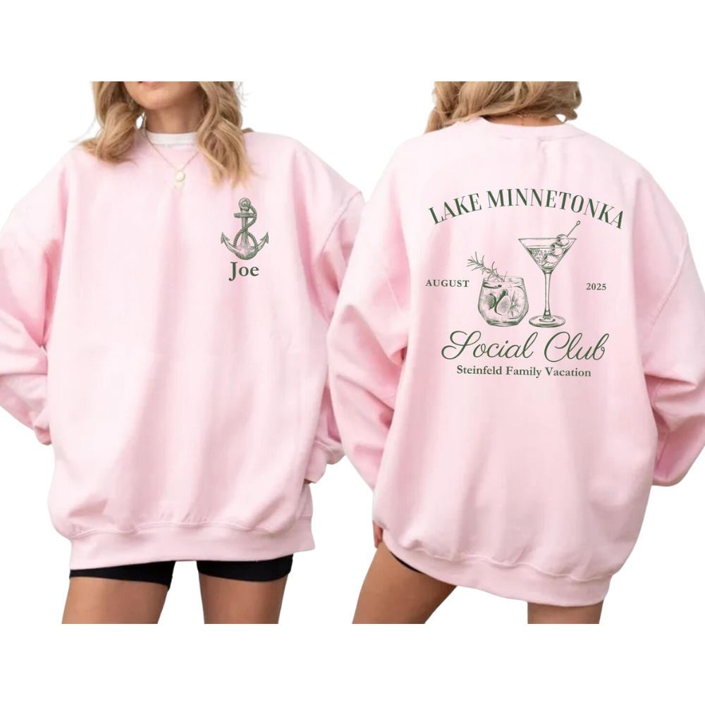 Personalized Family Lake Trip Matching Sweatshirt, Custom Lake Vacation Family Sweatshirts ET1542