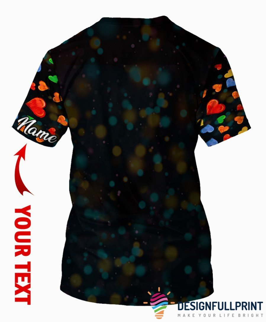 Personalized 3D T Shirt, Multitype Love Is Love Rose And Hearts, Gift For Lesbian LO0892