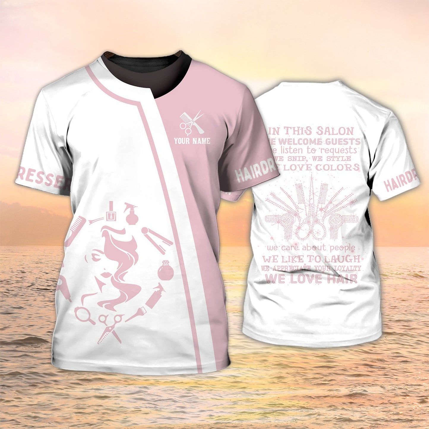 Women Hairdresser T Shirt We Love Hair Custom Shirts For Hair Dresser TO2139