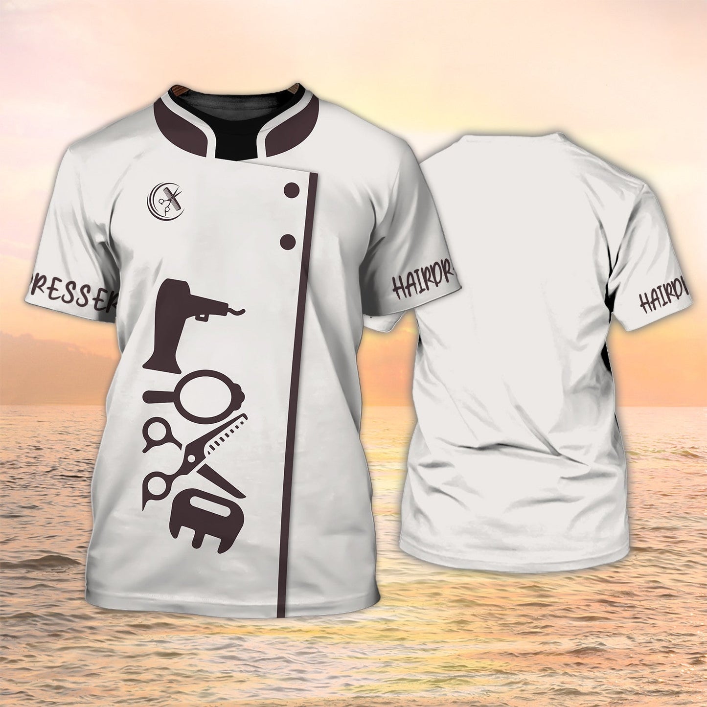3D Hair Stylist Shirt Hairdresser Tools Custom Tshirt For Women TO2141