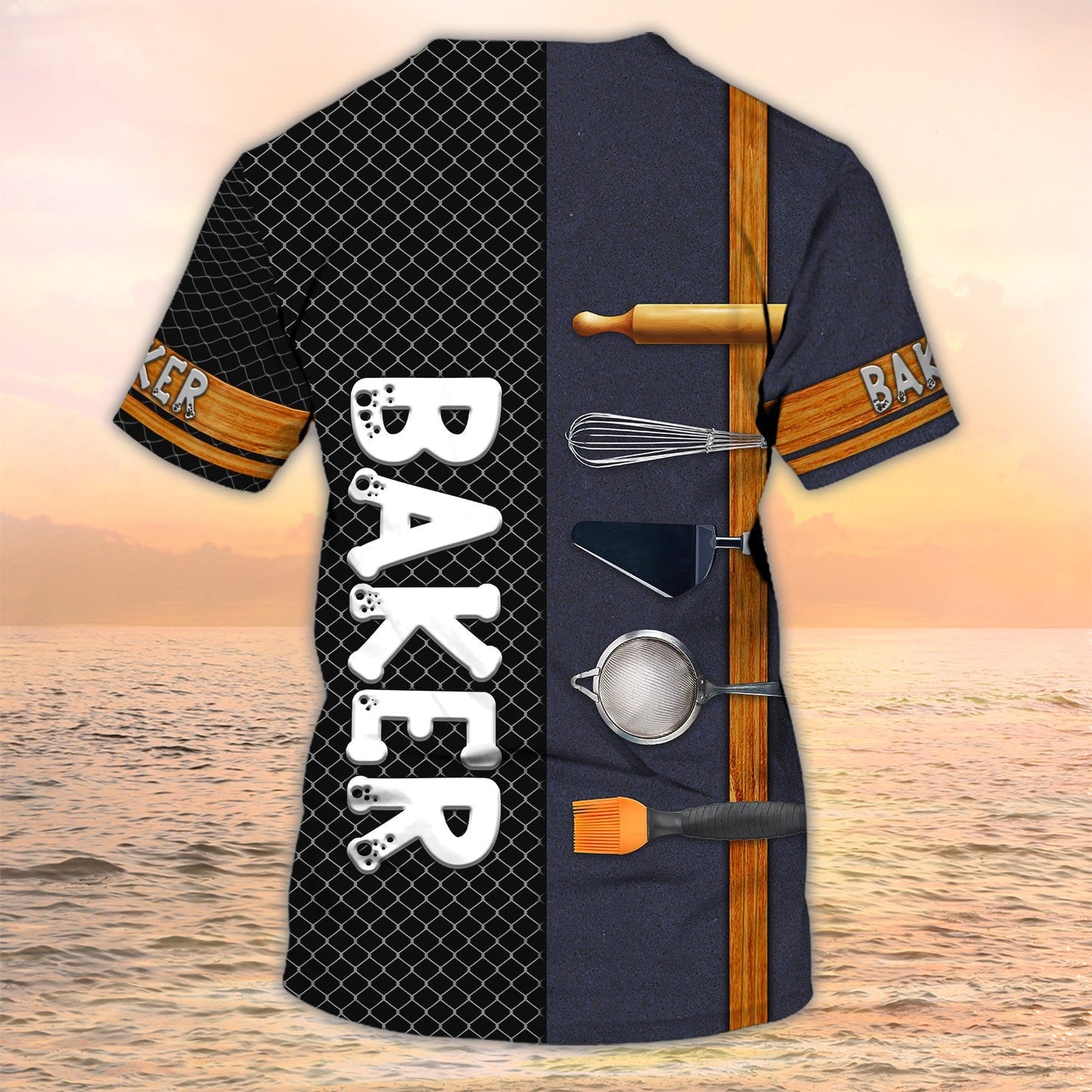 3D Sublimation Baker Tshirt Custom Baking Tools Shirt TO2057