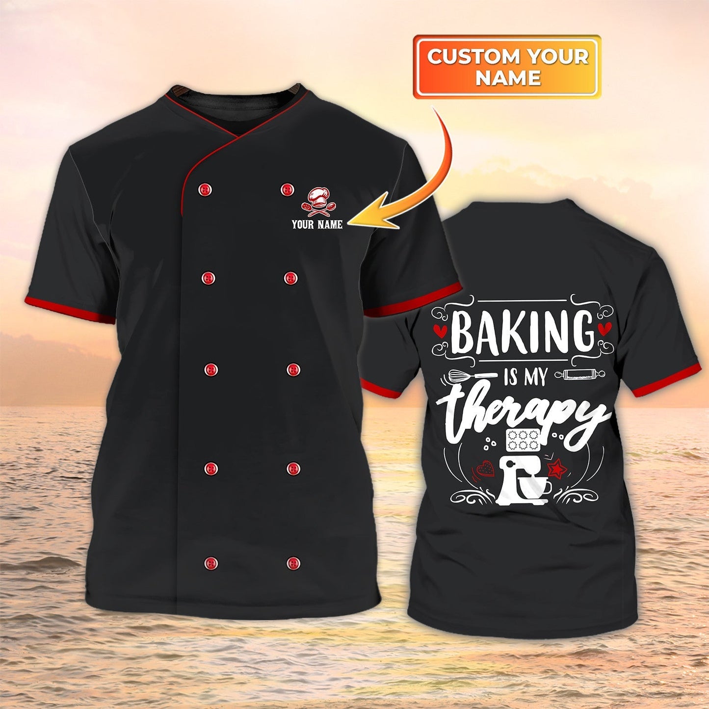 Baker Custom Tshirt Baking Is My Therapy TO2060