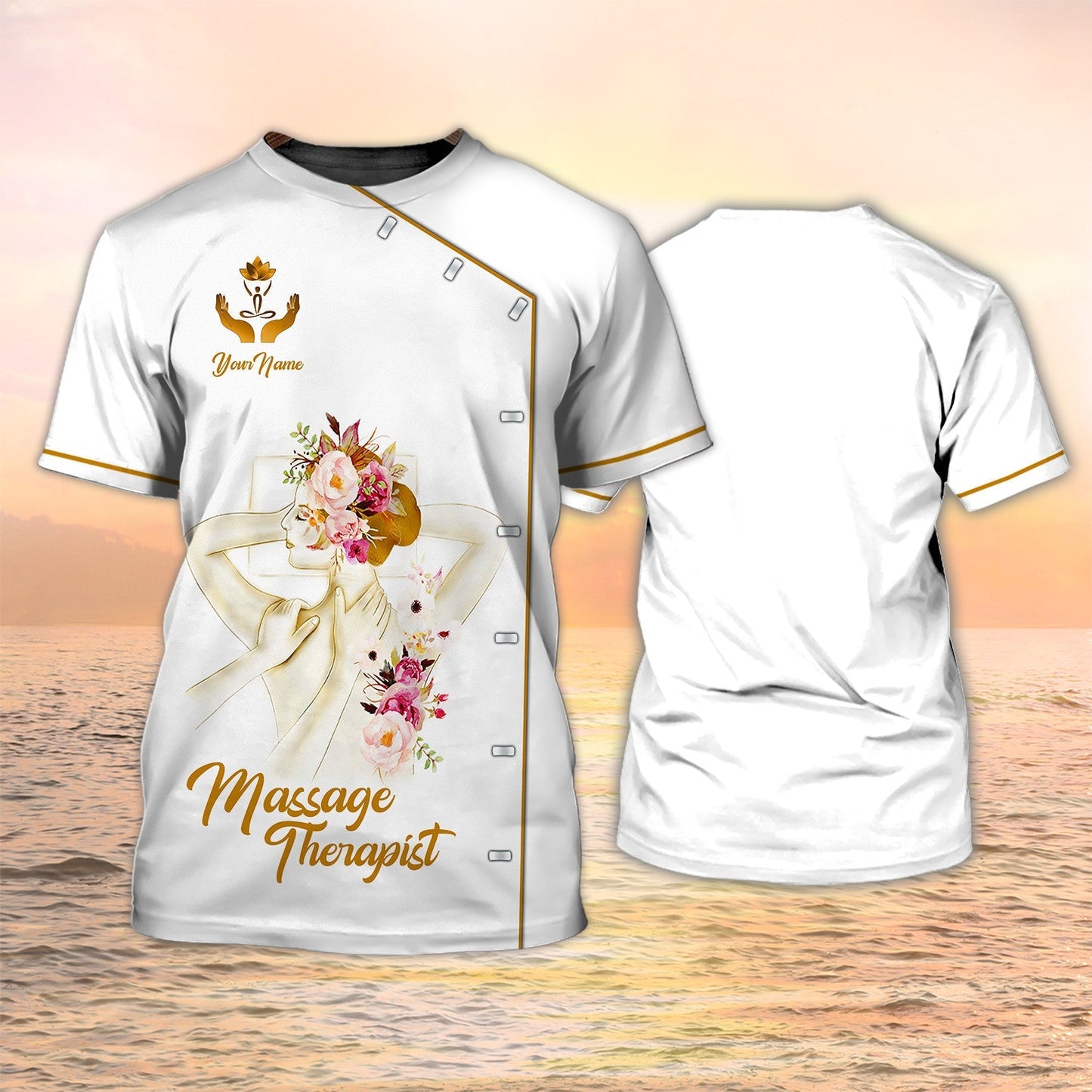 Massage Therapist Shirt Massage Therapist White Uniform Massage Custom Tshirt TO1999