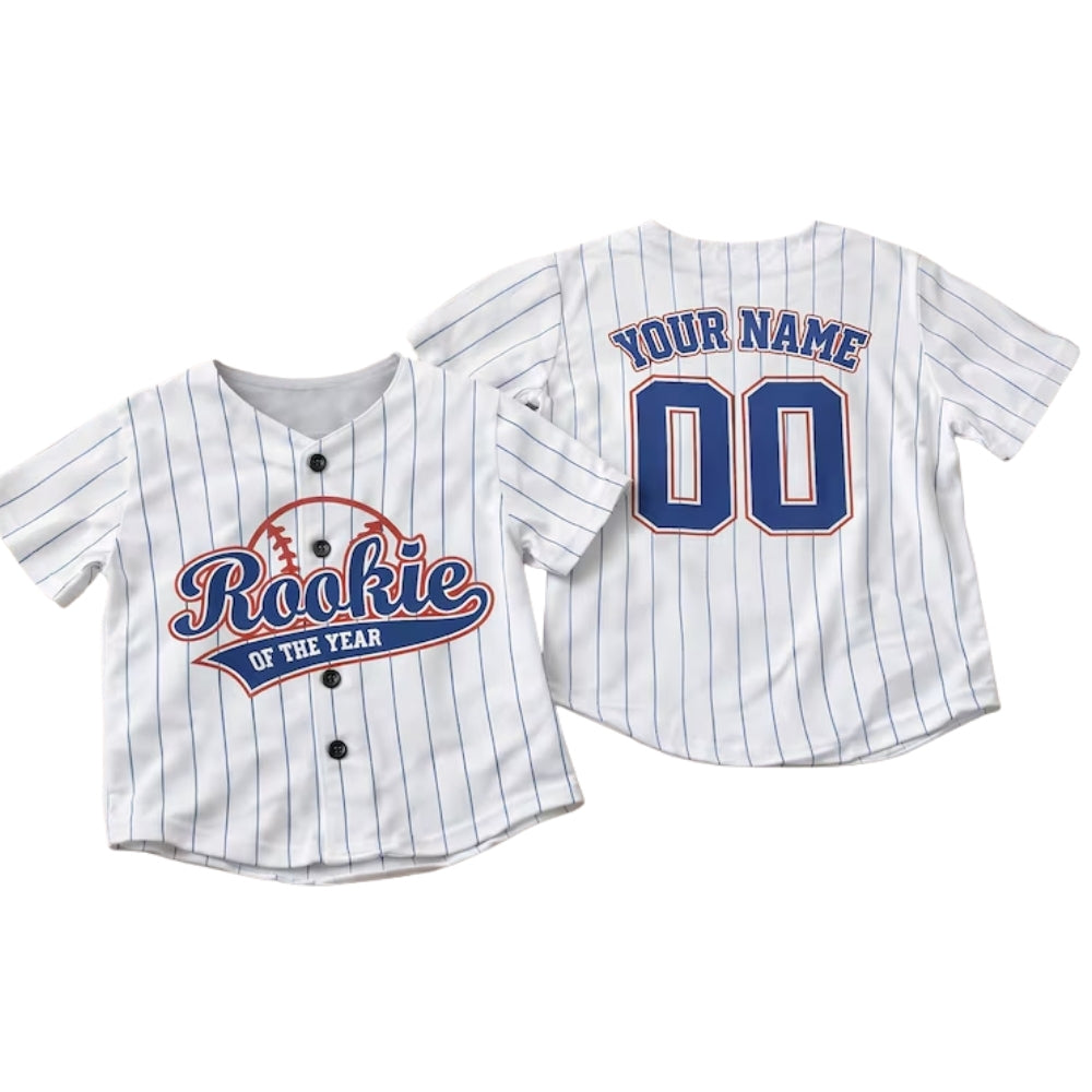 Rookie Of The Year Custom 1st Birthday Matching Family Baseball Jersey, Custom First Birthday Baseball Jersey For Family ET0691