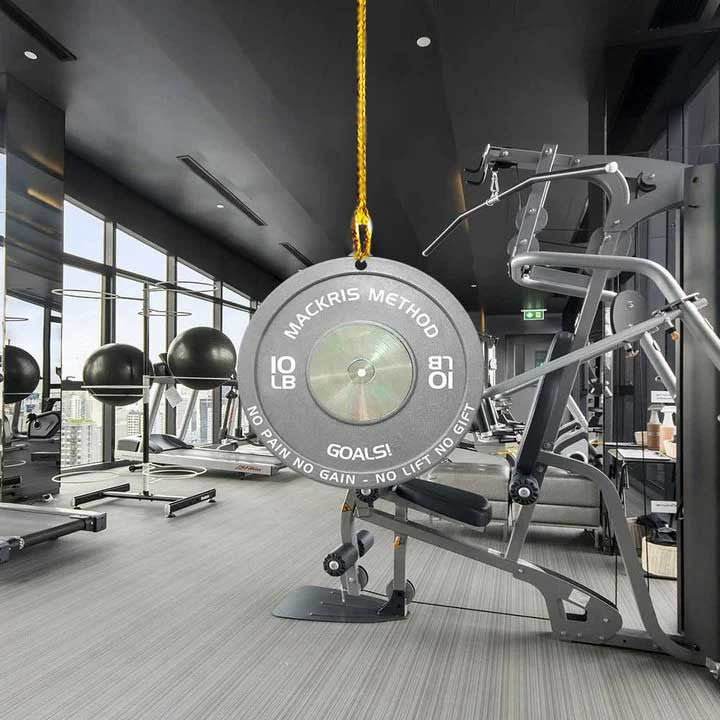 Custom Weight Plates Ornament Fitness Gym Weightlifting Gift For Gymers, Weightlifters, PTs Gymers Acrylic FlatOrnament OO3552