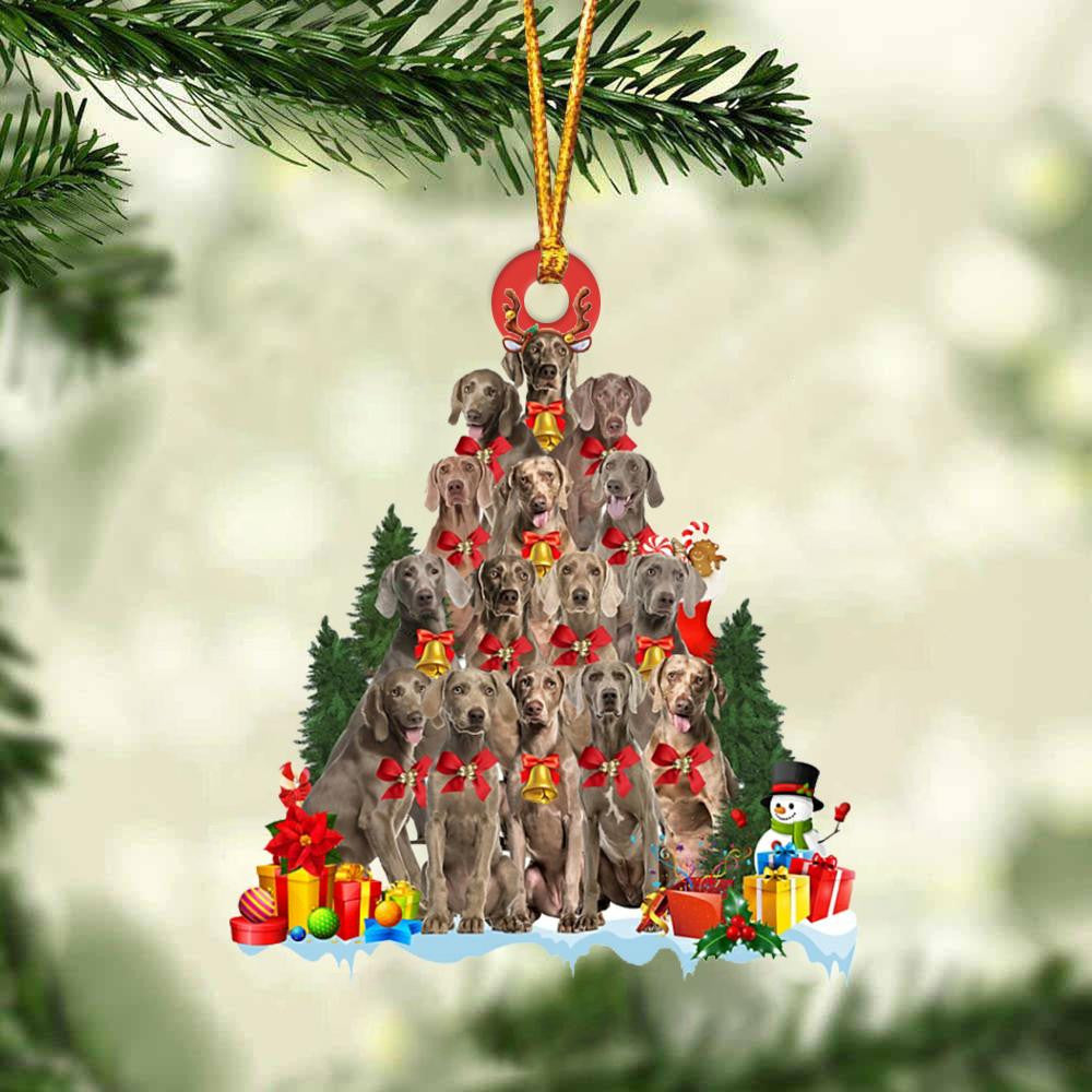 Weimaraner Dog Christmas Tree Ornament Dog Gifts Acrylic Ornament Dog Gifts Acrylic Ornament OO3138