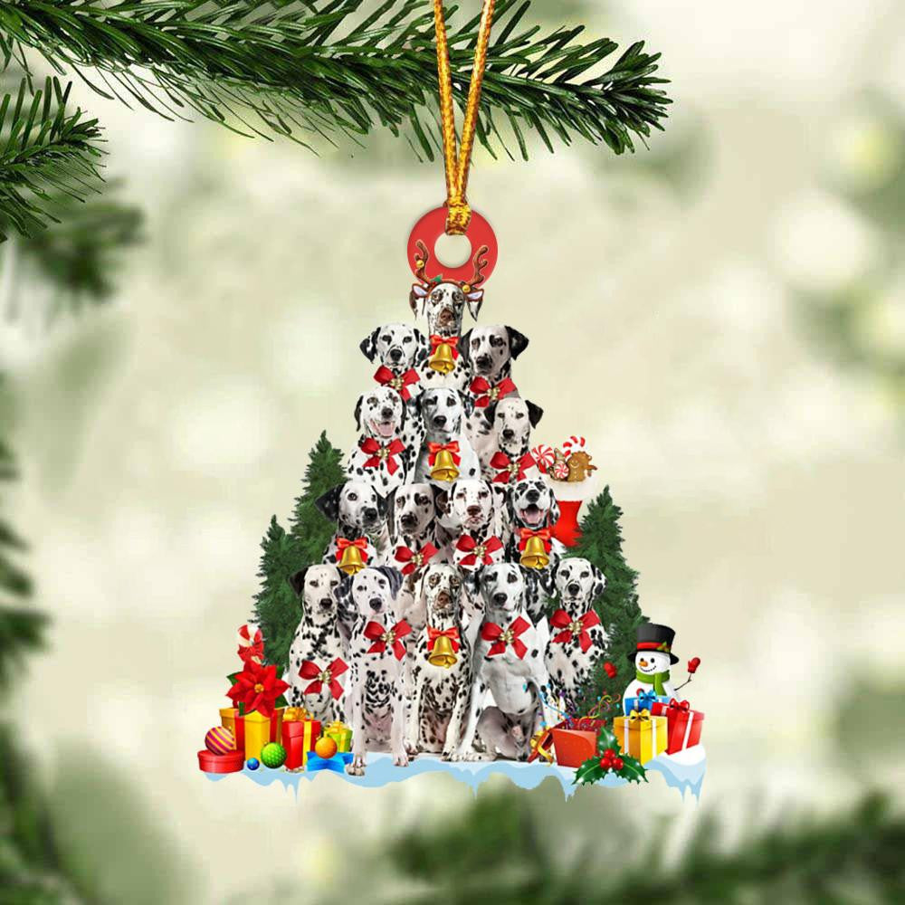 Dalmatian Dog Christmas Tree Ornament Dog Gifts Acrylic Ornament Dog Gifts Acrylic Ornament OO3119
