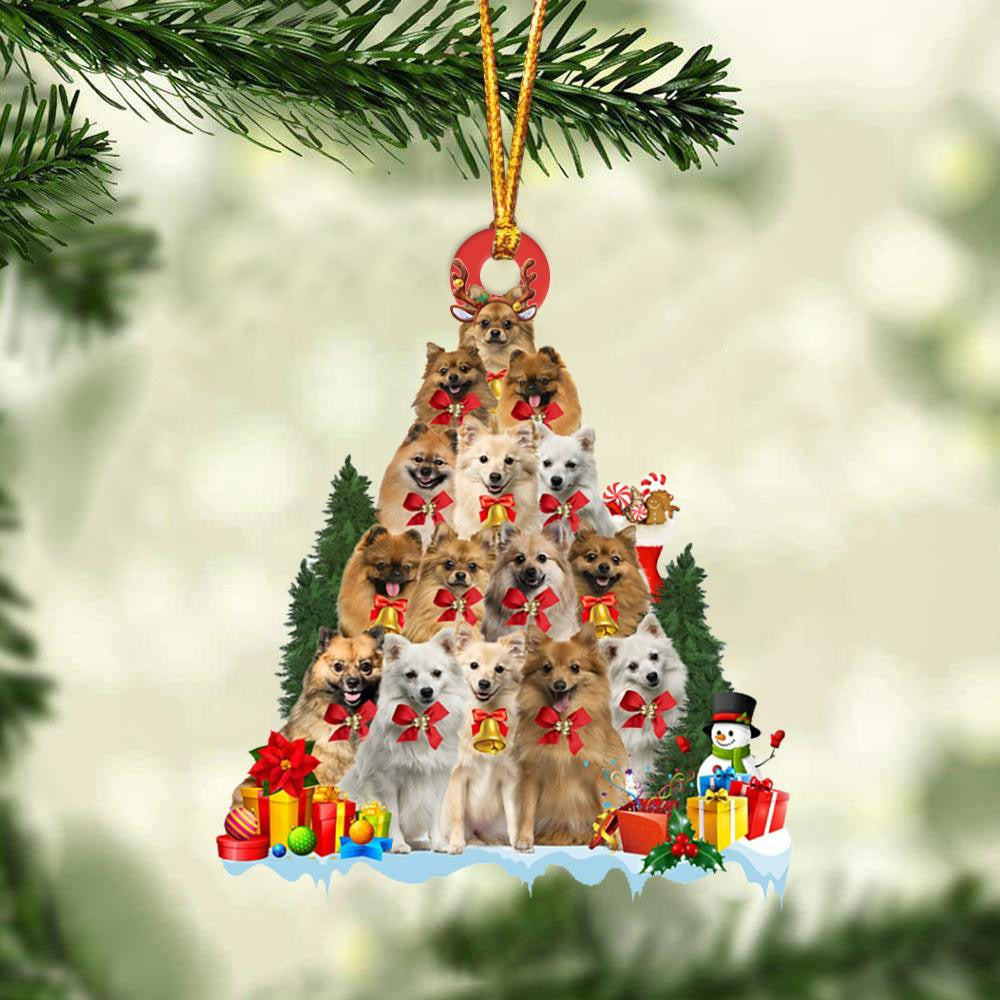 German Spitz Dog Christmas Tree Ornament Dog Gifts Acrylic Ornament Dog Gifts Acrylic Ornament OO3060