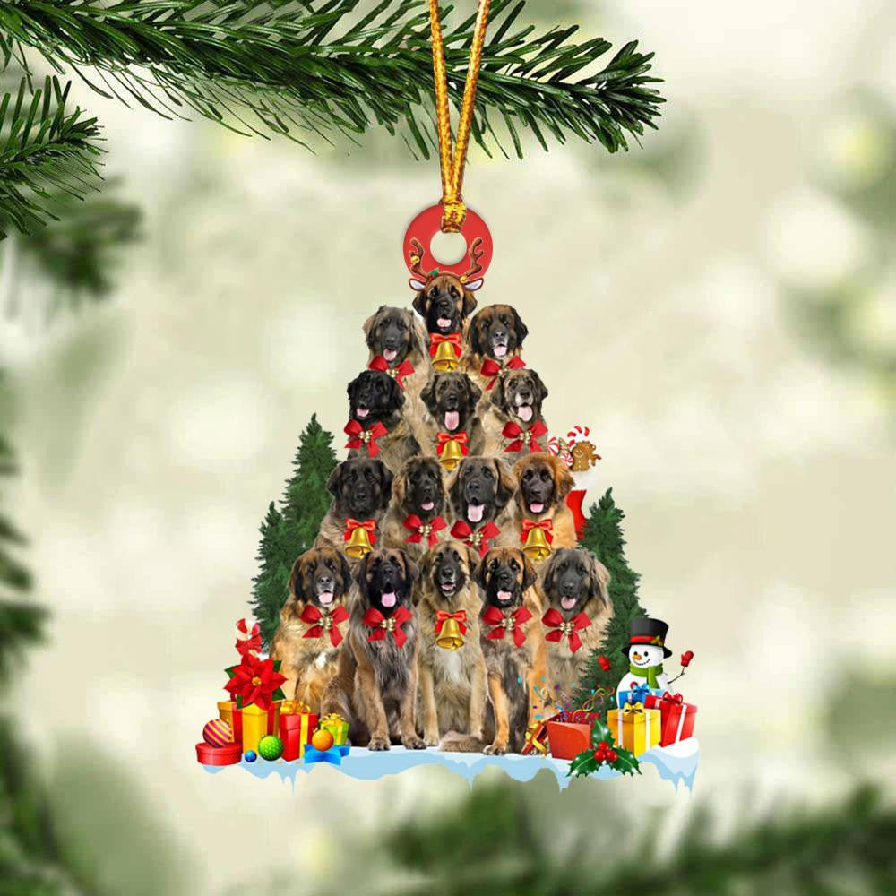 Leonberger Dog Christmas Tree Ornament Dog Gifts Acrylic Ornament Dog Gifts Acrylic Ornament OO3056