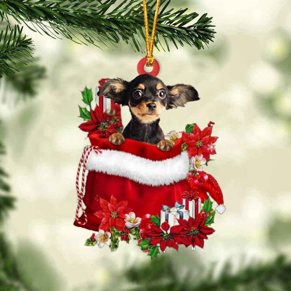 Russkiy Toy In Gift Bag Christmas Ornament for Dog Lovers Made by Acrylic OO2998
