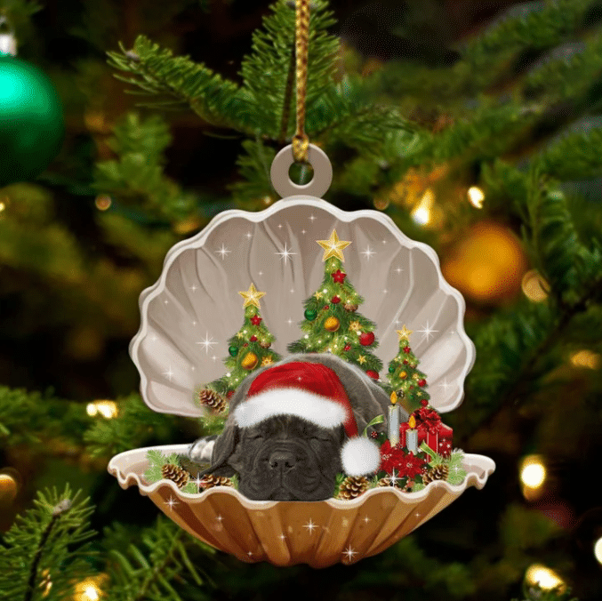 Cane Corso3 Sleeping in Pearl Dog Christmas Ornament Flat Acrylic OO2816