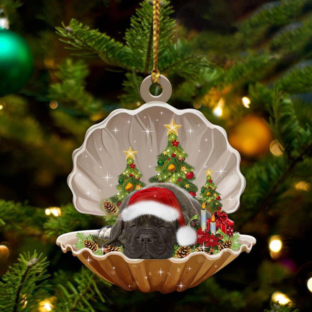 Cane Corso3 Sleeping in Pearl Dog Christmas Ornament Flat Acrylic OO2710