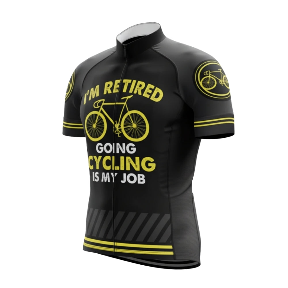 I'm Retired Going Cycling Is My Job Short Sleeve Cycling Men Jersey, Funny Cycling Jersey For Retirement CG0659