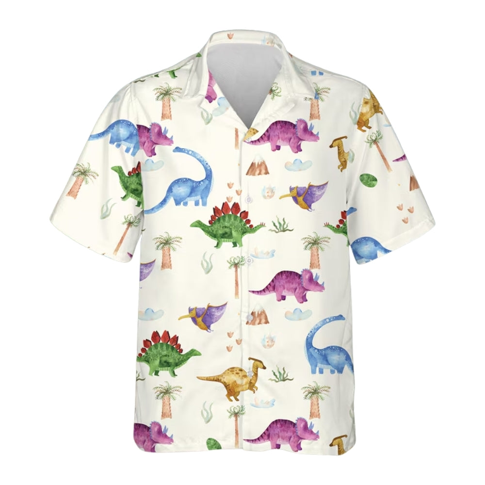 Men's Dinoaur Hawaiian Shirt, Dinosaur Lover Hawaiian Shirt HE0612
