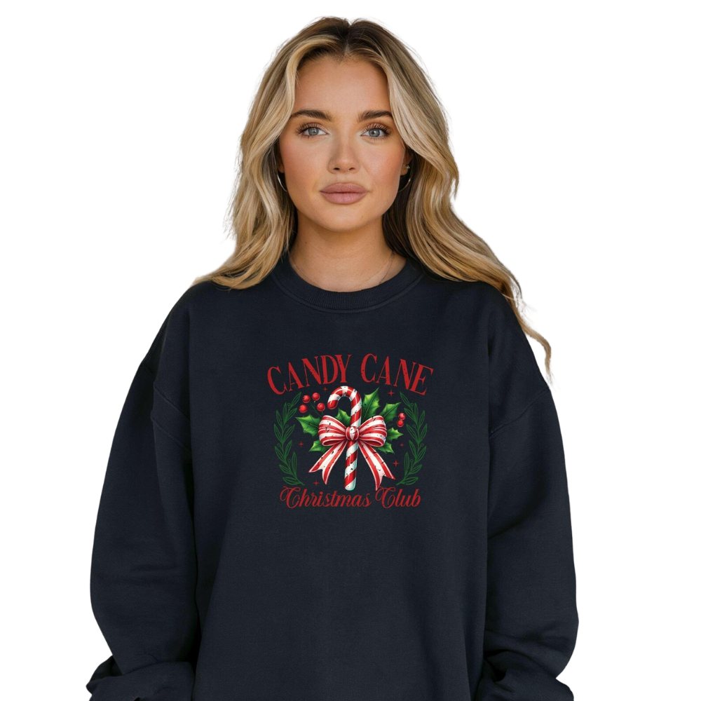 Candy Cane Christmas Club Matching T Shirt, Christmas Crew Shirts ET1056