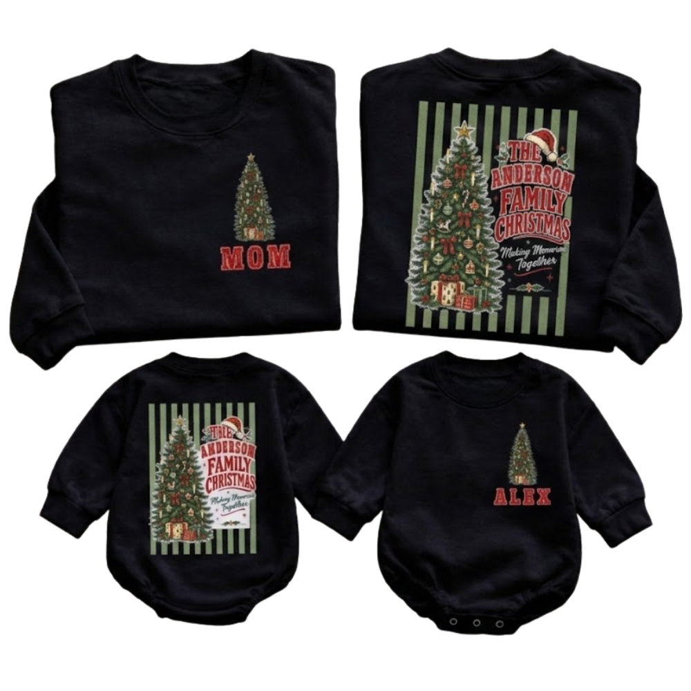 Custom The Family Christmas Making Memories Together Sweatshirt, Personalized Christmas Tree Family Sweatshirt ET1684