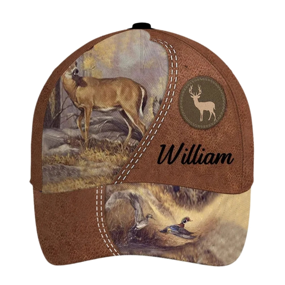 Custom Deer Duck Baseball Caps, Custom Hunting Cap CP0008