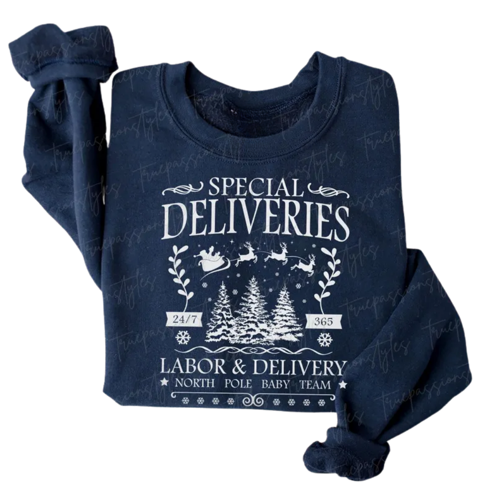 Special Deliveries Labor & Delivery Xmas Sweatshirt, LD Nurse Christmas Sweater 2D0918