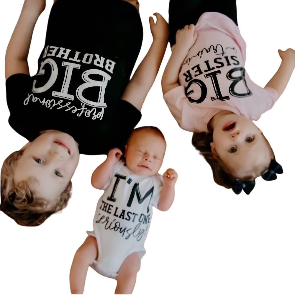 Professional Big Brother Big Brother In Training Pregnancy Announcement Matching Sibling T Shirt, Baby Reveal Matching Shirt For Siblings ET0961
