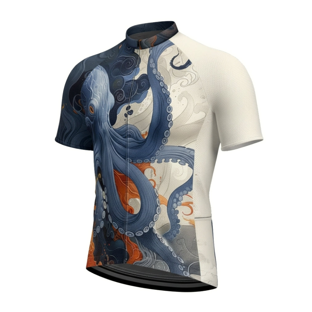Octopus Cycling Short Sleeve Jersey For Men, Octopus Cycling Jerseys CE0047
