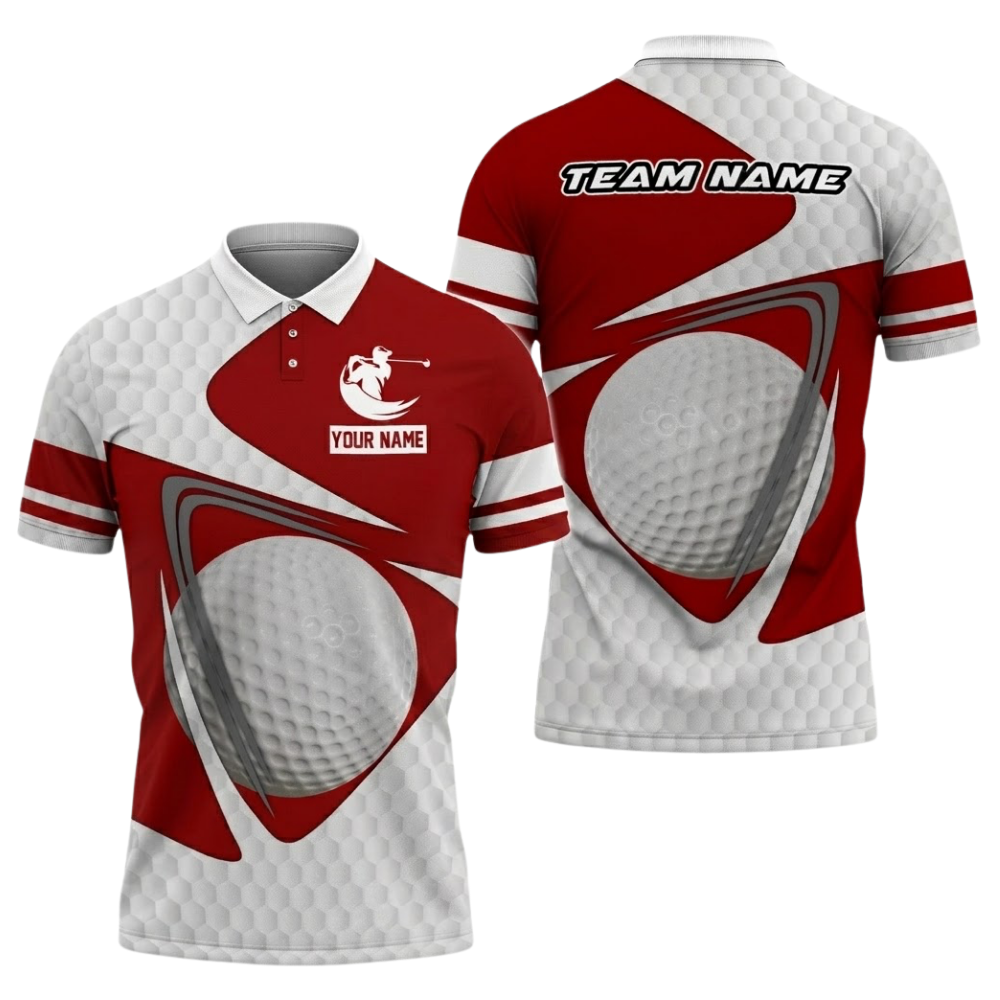 Custom Mens Team Golf Polo Shirt Black And White, Custom Golf Team Shirts GZ0307