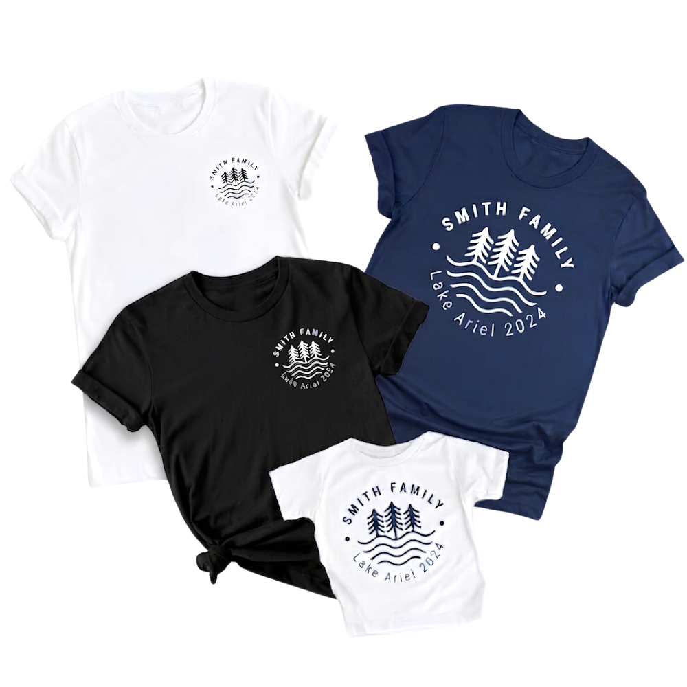 Personalized Lake Vacation Famiy Matching T Shirt, Custom Lake Trip Family Shirt ET1187