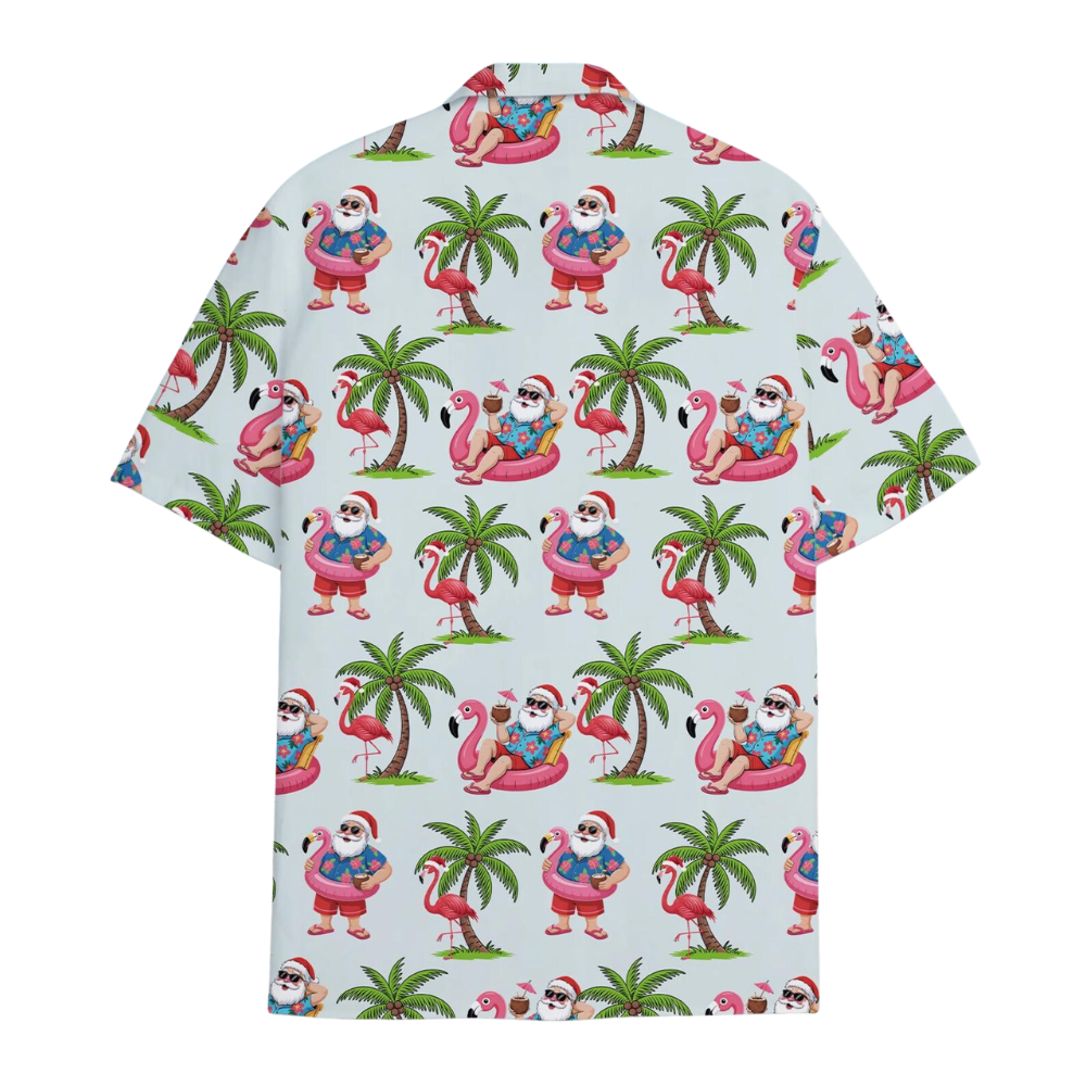 Tropical Santa Beach Hawaiian Shirt Men Women, Christmas In July Hawaiian Shirt HE0556